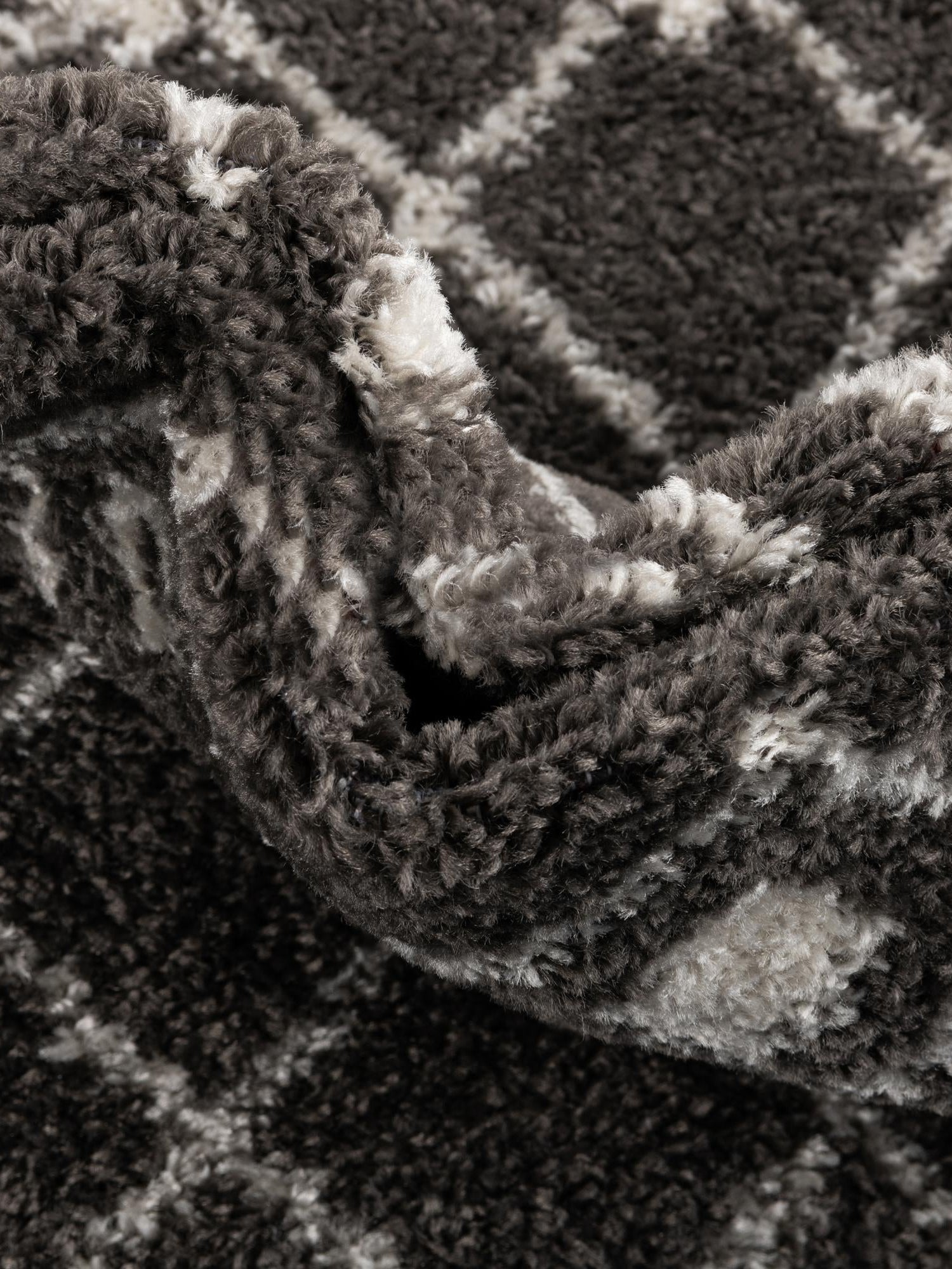Dark Gray 7' 10 x 7' 10 Tribal Trellis Round Area Rug Geometric Southwestern Inspired Durable Carpet for Home Interior Design for Sale at Rug Engine
