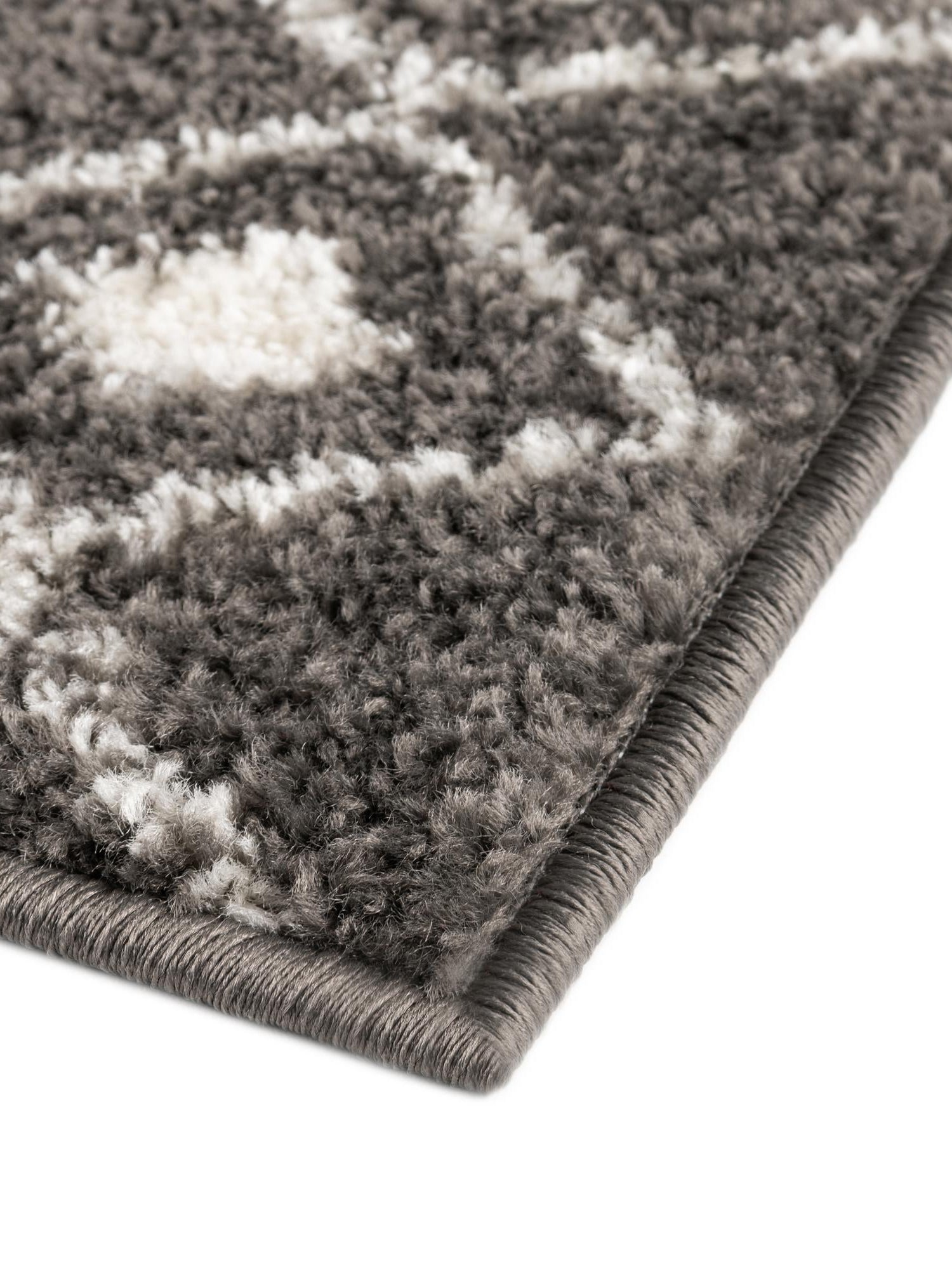 Dark Gray 7' 10 x 7' 10 Tribal Trellis Square Area Rug Geometric Southwestern Inspired Durable Carpet for Home Interior Design for Sale at Rug Engine