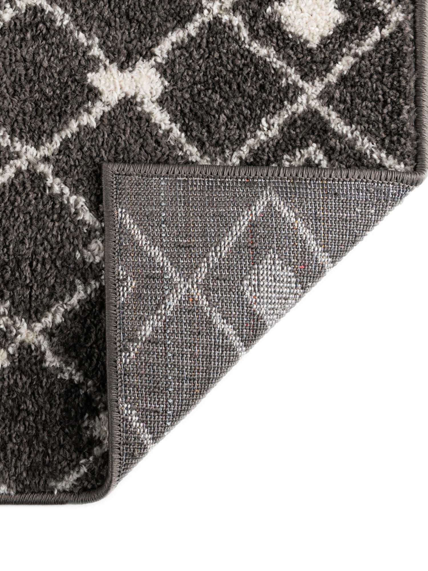 Dark Gray 5' 3 x 5' 3 Tribal Trellis Square Area Rug Geometric Southwestern Inspired Durable Carpet for Home Interior Design for Sale at Rug Engine