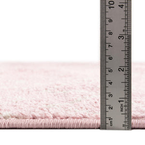 Pink 7' 10 x 7' 10 Tribal Trellis Square Area Rug Geometric Southwestern Inspired Durable Carpet for Home Interior Design for Sale at Rug Engine