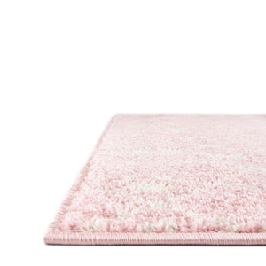 Pink 7' 10 x 7' 10 Tribal Trellis Square Area Rug Geometric Southwestern Inspired Durable Carpet for Home Interior Design for Sale at Rug Engine