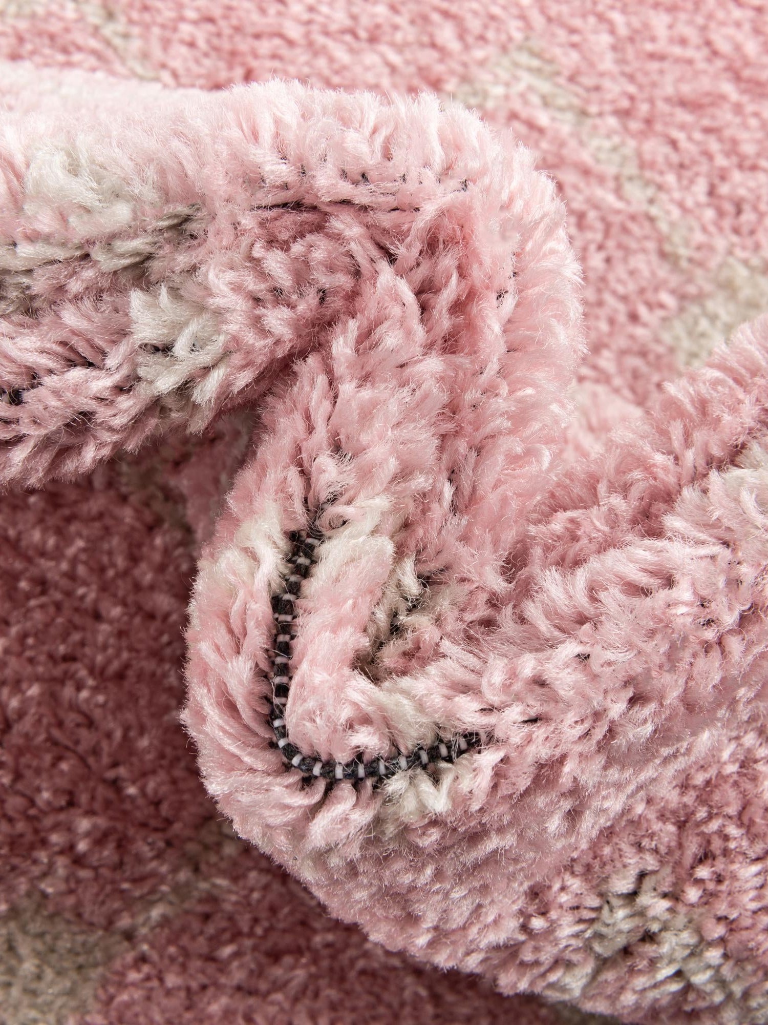 Pink 7' 10 x 7' 10 Tribal Trellis Square Area Rug Geometric Southwestern Inspired Durable Carpet for Home Interior Design for Sale at Rug Engine
