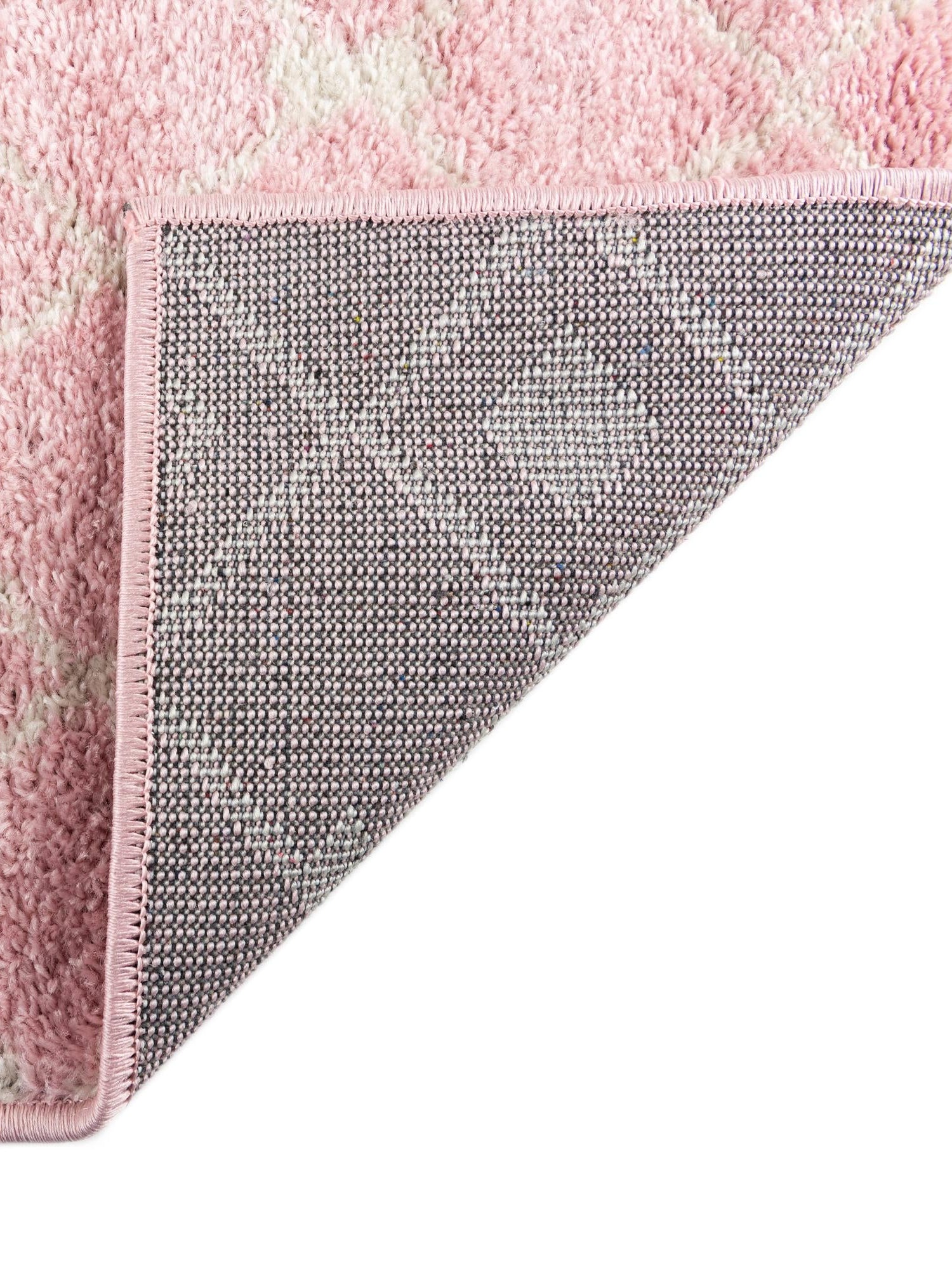 Pink 5' 3 x 5' 3 Tribal Trellis Square Area Rug Geometric Southwestern Inspired Durable Carpet for Home Interior Design for Sale at Rug Engine