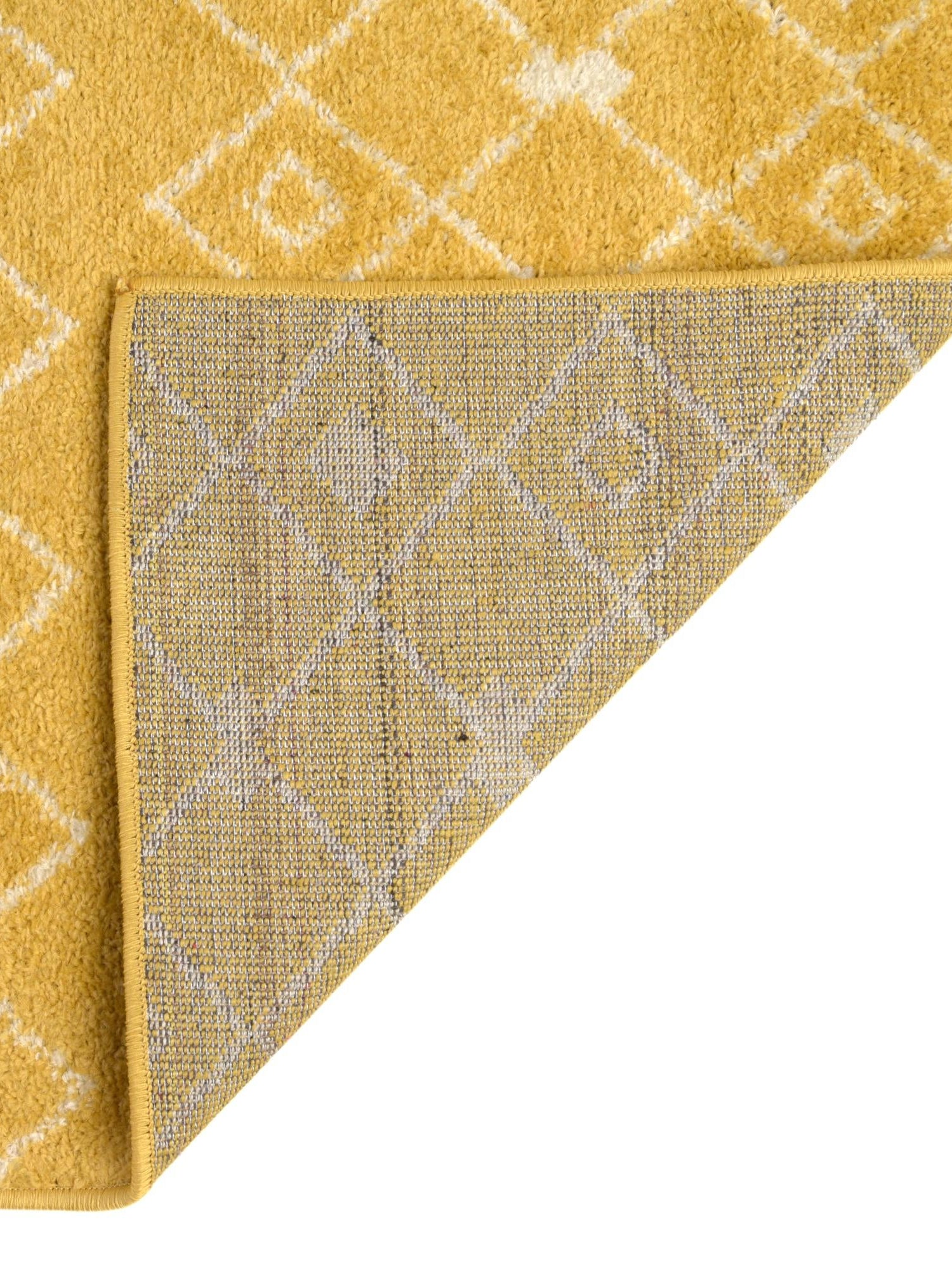 Yellow 10' x 10' Tribal Trellis Square Area Rug Geometric Southwestern Inspired Durable Carpet for Home Interior Design for Sale at Rug Engine
