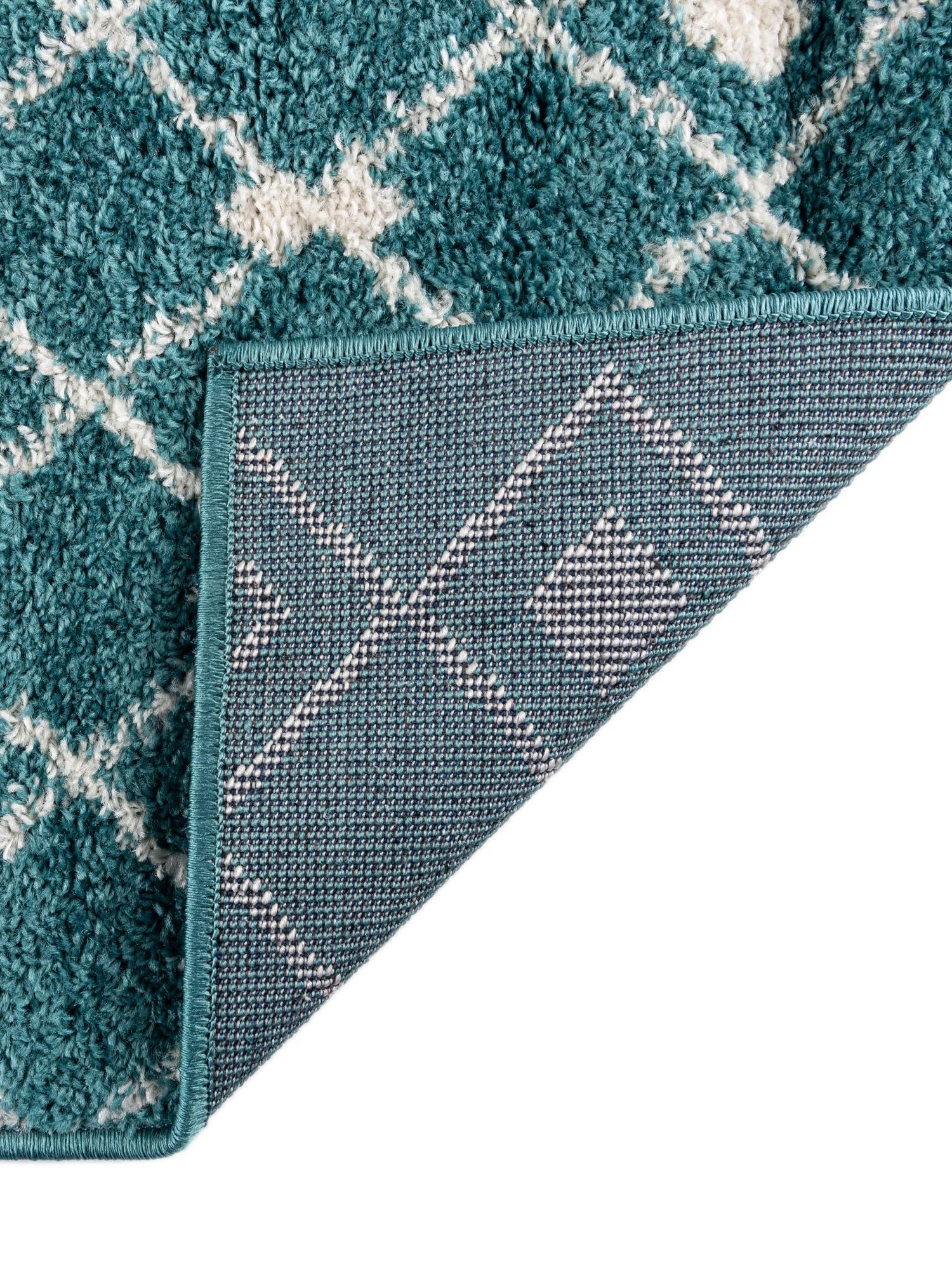 Turquoise 10' x 10' Tribal Trellis Square Area Rug Geometric Southwestern Inspired Durable Carpet for Home Interior Design for Sale at Rug Engine