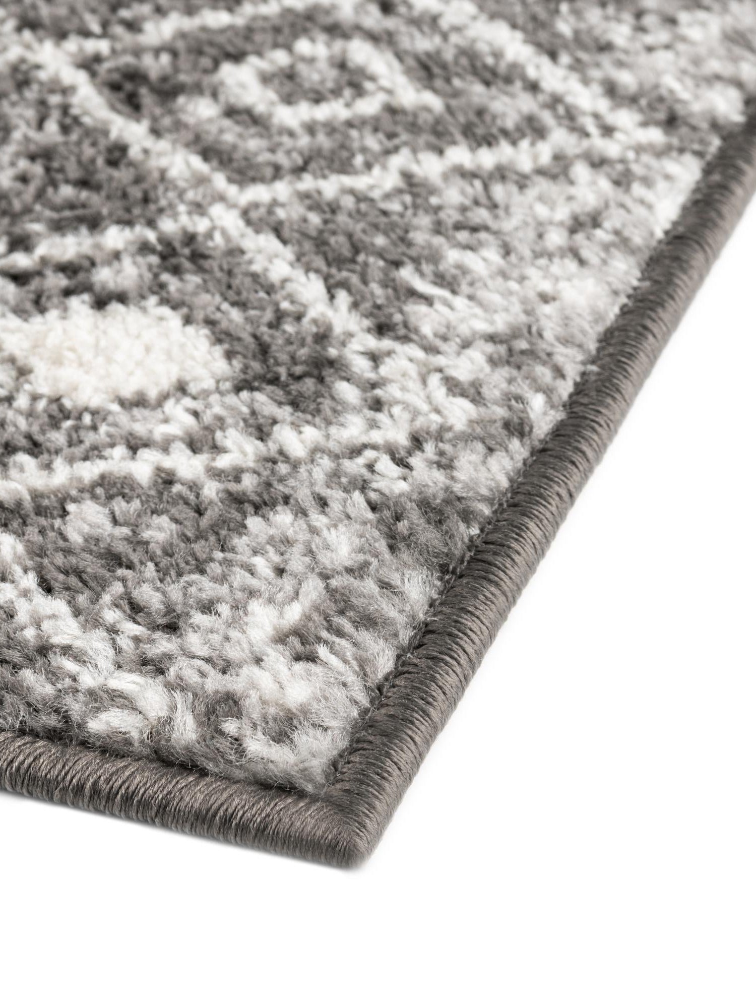 Ivory and Gray 6' 1 x 9' Tribal Trellis Rectangle Area Rug Geometric Southwestern Inspired Durable Carpet for Home Interior Design for Sale at Rug Engine