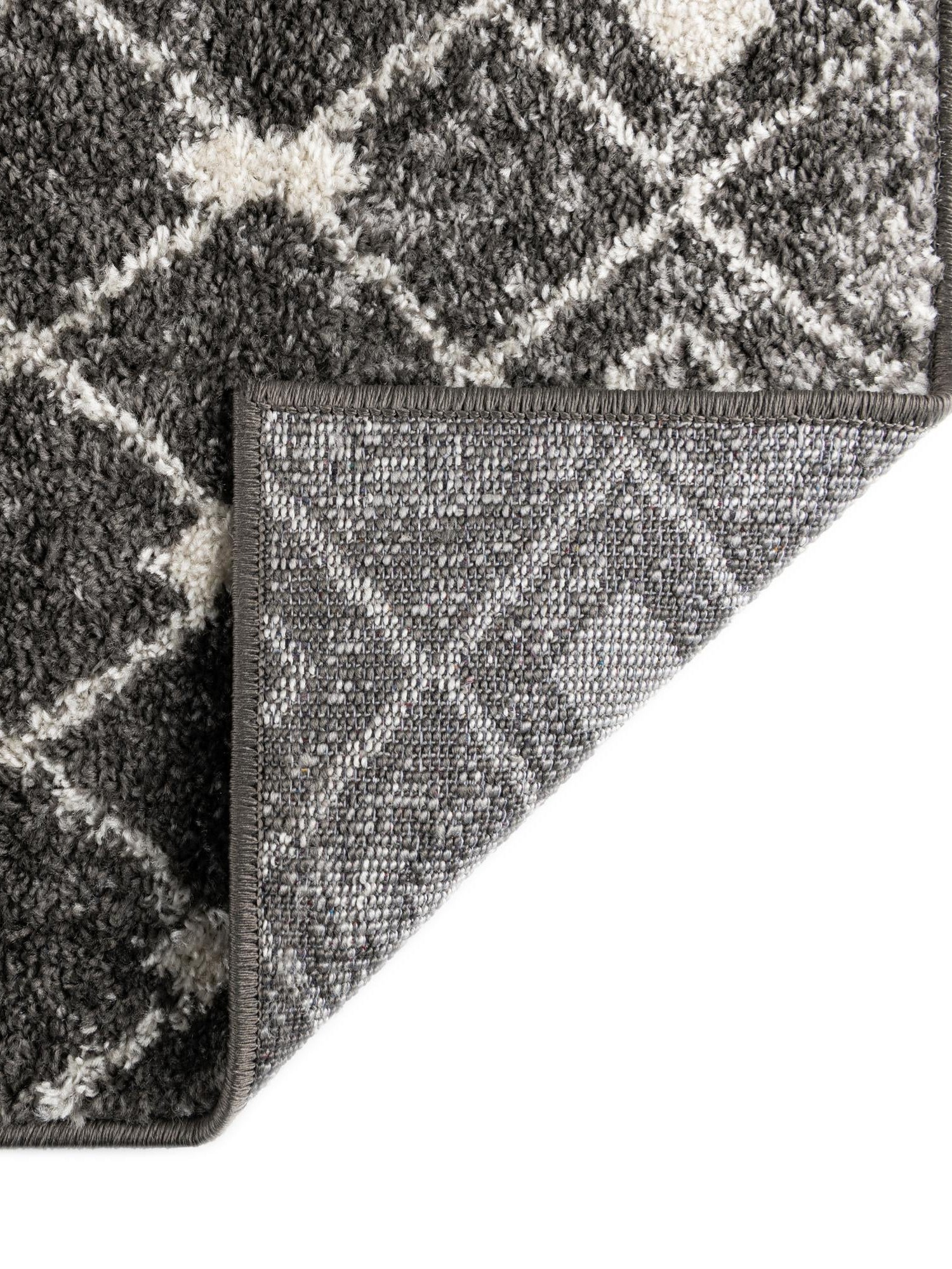 Ivory and Gray 9' x 12' Tribal Trellis Rectangle Area Rug Geometric Southwestern Inspired Durable Carpet for Home Interior Design for Sale at Rug Engine