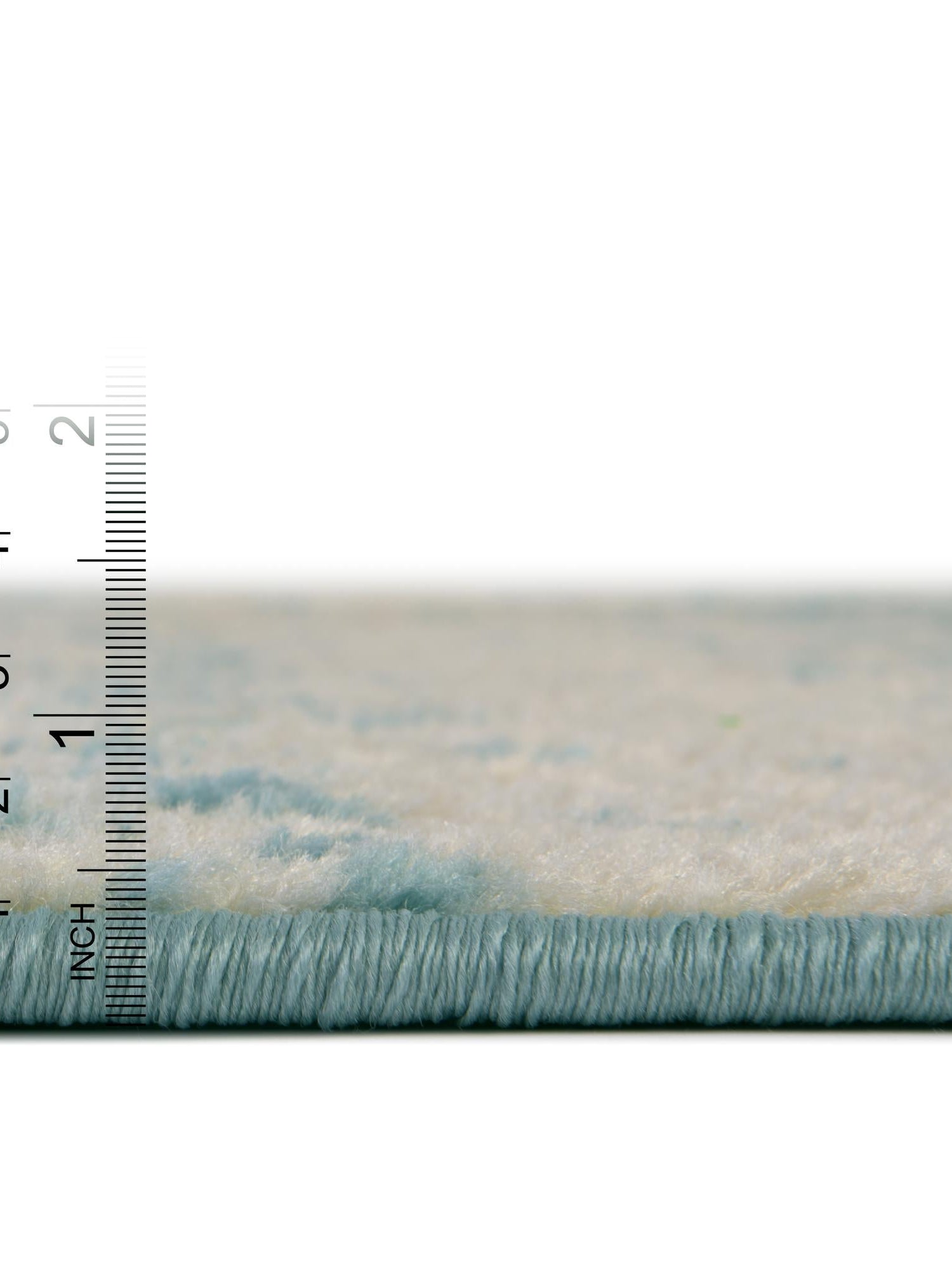Ivory Blue 5' 3 x 5' 3 Tribal Trellis Square Area Rug Geometric Southwestern Inspired Durable Carpet for Home Interior Design for Sale at Rug Engine
