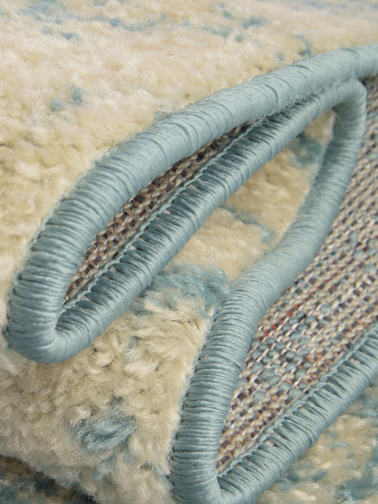 Ivory Blue 6' 1 x 6' 1 Tribal Trellis Square Area Rug Geometric Southwestern Inspired Durable Carpet for Home Interior Design for Sale at Rug Engine