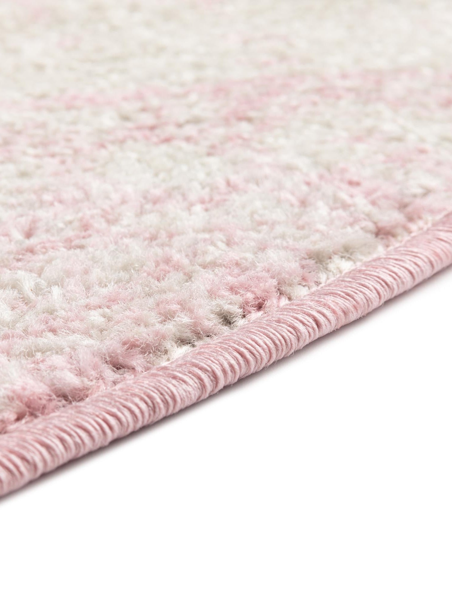 Ivory and Pink 6' x 6' Tribal Trellis Round Area Rug Geometric Southwestern Inspired Durable Carpet for Home Interior Design for Sale at Rug Engine