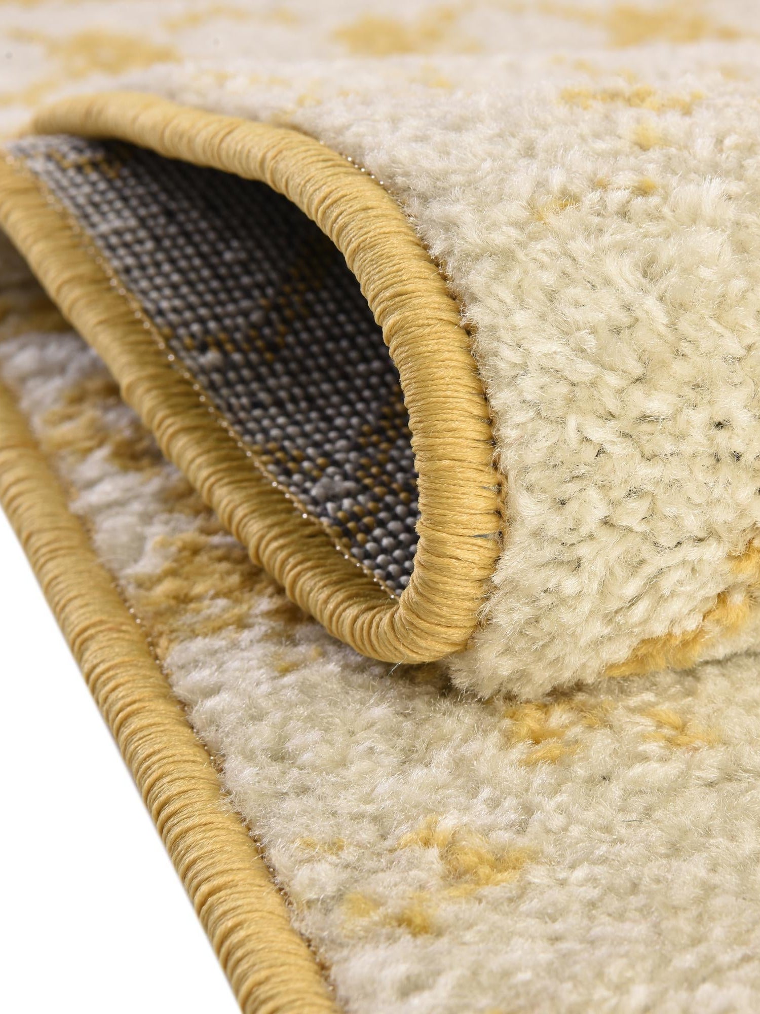 Ivory and Yellow 7' 10 x 7' 10 Tribal Trellis Square Area Rug Geometric Southwestern Inspired Durable Carpet for Home Interior Design for Sale at Rug Engine