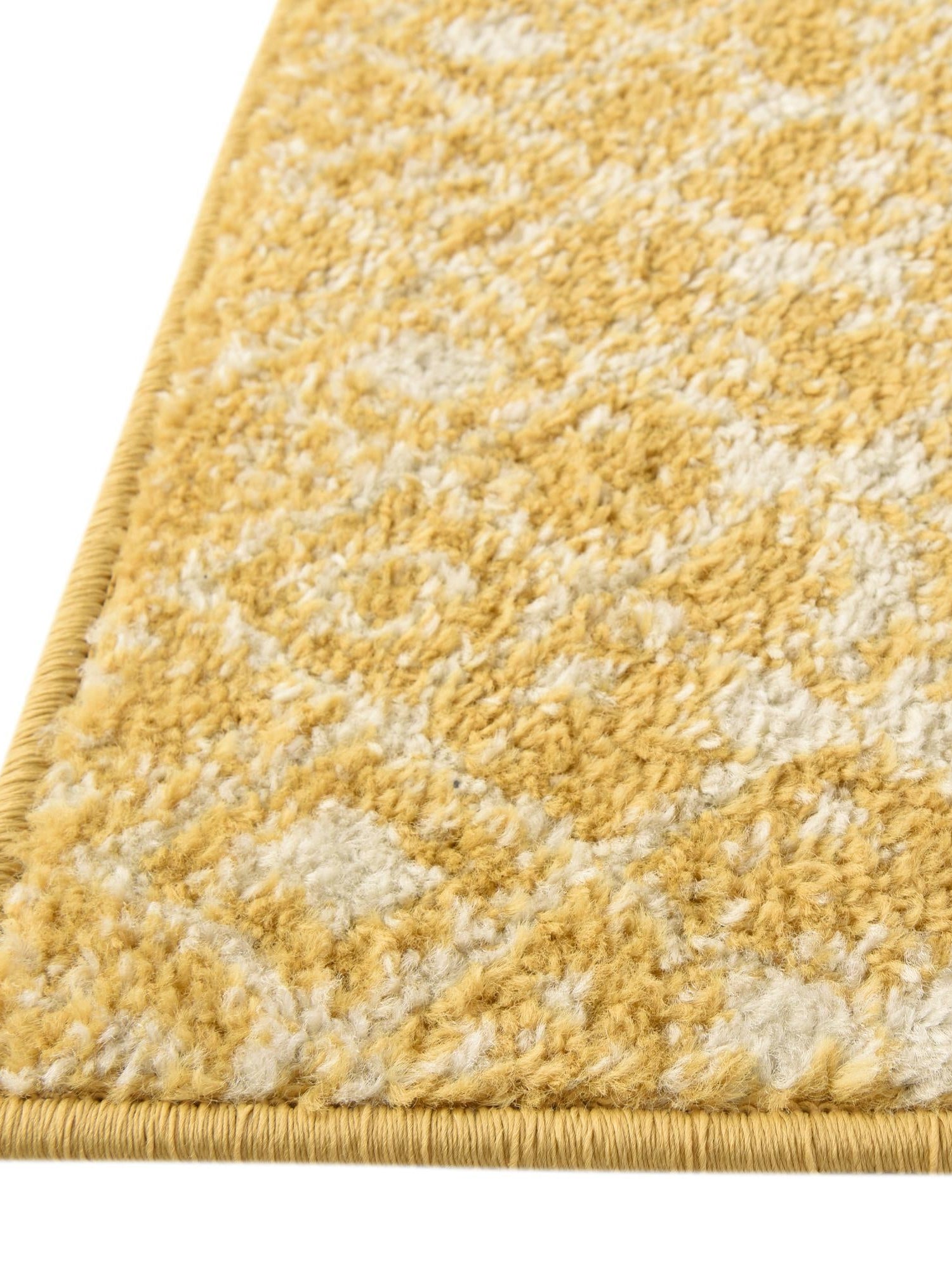 Ivory and Yellow 6' 1 x 6' 1 Tribal Trellis Square Area Rug Geometric Southwestern Inspired Durable Carpet for Home Interior Design for Sale at Rug Engine