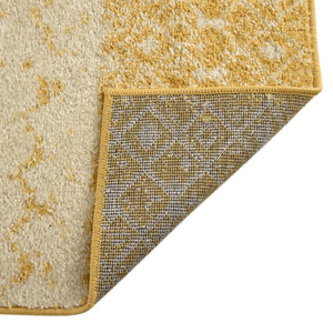 Ivory and Yellow 10' x 10' Tribal Trellis Square Area Rug Geometric Southwestern Inspired Durable Carpet for Home Interior Design for Sale at Rug Engine