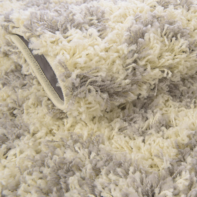 Ivory 7' 10 x 7' 10 Moroccan Trellis Shag Square Area Rug Thick Soft Touch Fluffy & Plush Shaggy Pile