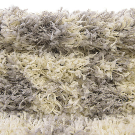 Ivory 2' x 5' 1 Moroccan Trellis Shag Runner Area Rug Thick Soft Touch Fluffy & Plush Shaggy Pile 100% Polypropylene Geometric Traditional Carpet for Sale at Rug Engine