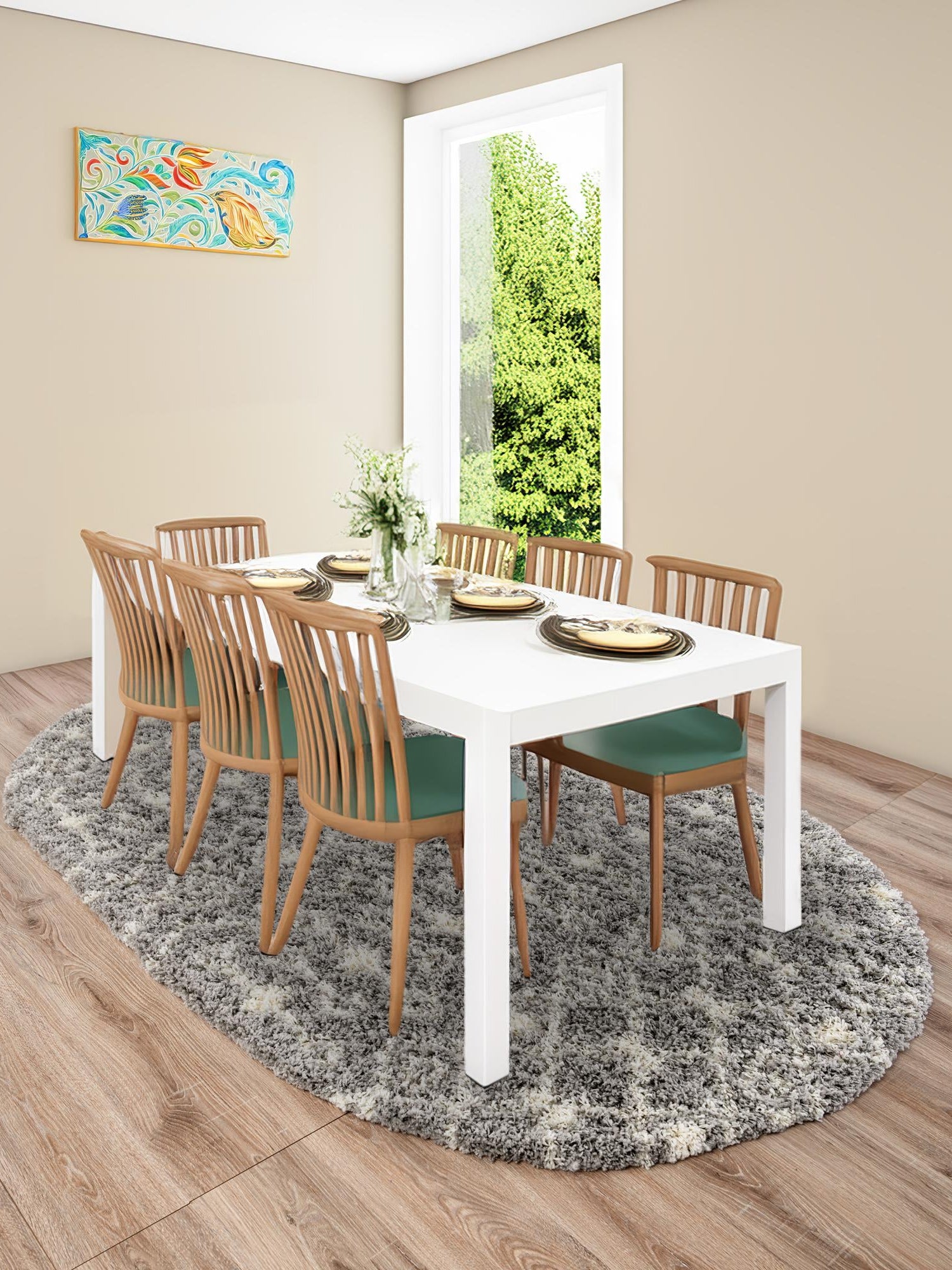 Gray 5' 3 x 8' Moroccan Trellis Shag Oval Area Rug Thick Soft Touch Fluffy & Plush Shaggy Pile 100% Polypropylene Geometric Traditional Carpet for Sale at Rug Engine