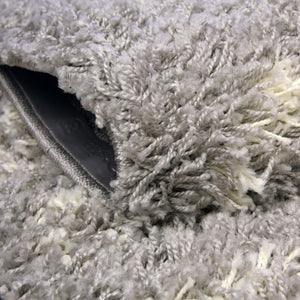 Gray 7' 10 x 7' 10 Moroccan Trellis Shag Square Area Rug Thick Soft Touch Fluffy & Plush Shaggy Pile
