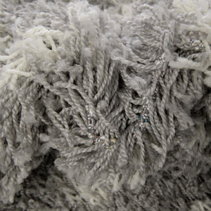 Gray 3' 3 x 3' 3 Moroccan Trellis Shag Square Rug