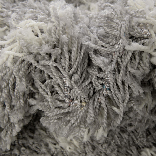 Gray 3' 3 x 3' 3 Moroccan Trellis Shag Square Rug