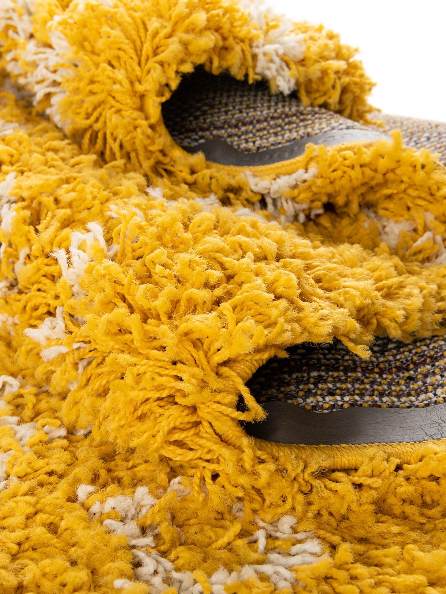 Yellow 9' x 12' Moroccan Trellis Shag Rectangle Area Rug Thick Soft Touch Fluffy & Plush Shaggy Pile 100% Polypropylene Geometric Traditional Carpet for Sale at Rug Engine