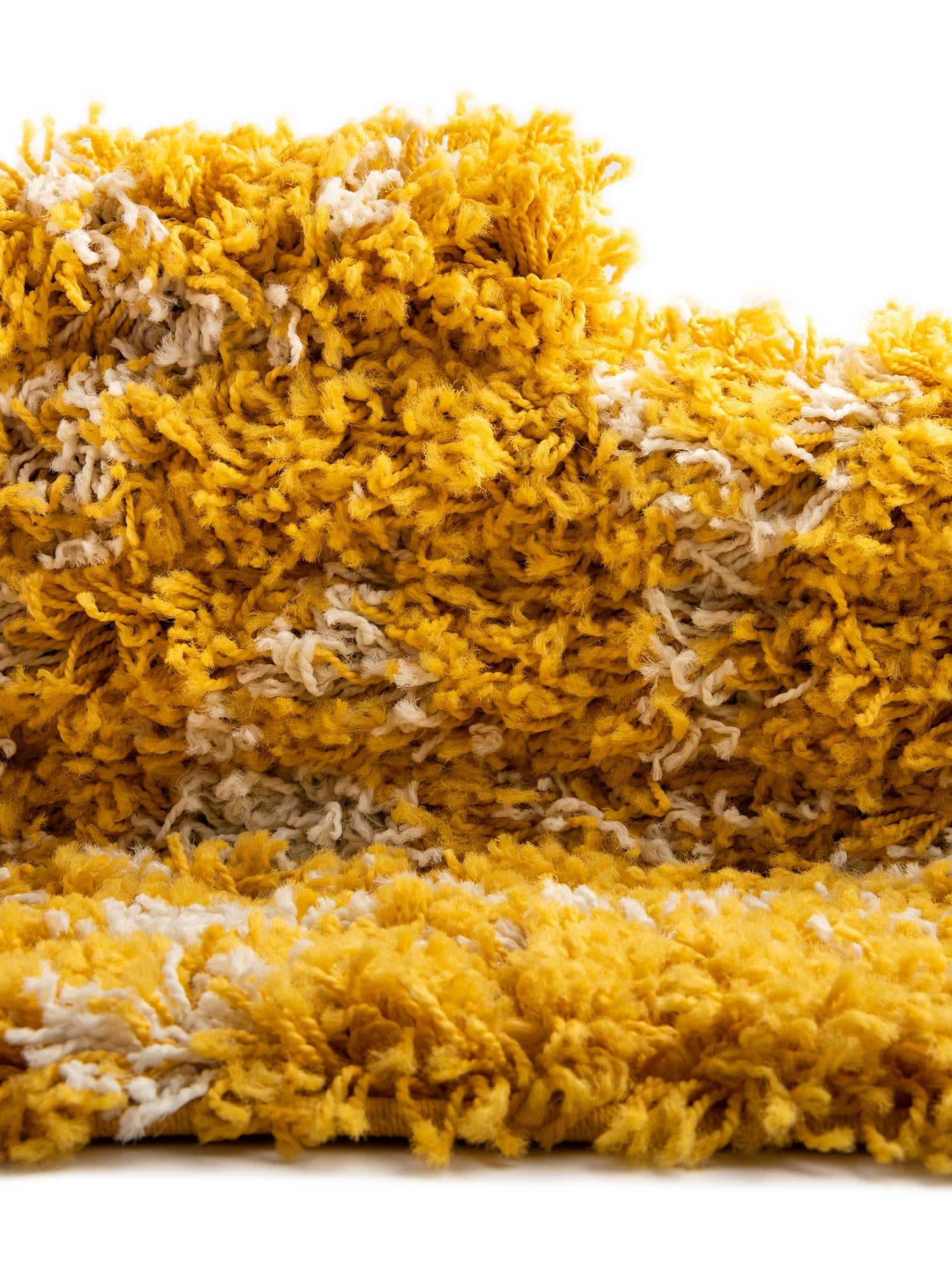 Yellow 9' x 12' Moroccan Trellis Shag Rectangle Area Rug Thick Soft Touch Fluffy & Plush Shaggy Pile 100% Polypropylene Geometric Traditional Carpet for Sale at Rug Engine