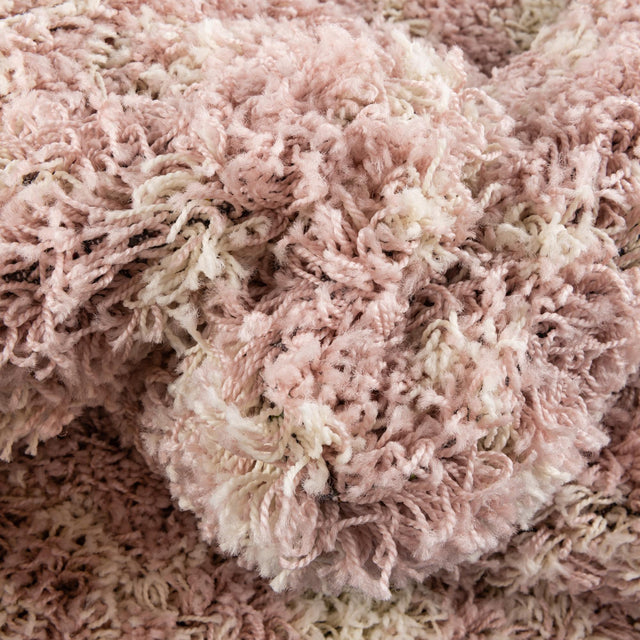 Light Pink 6' x 9' Moroccan Trellis Shag Rectangle Rug