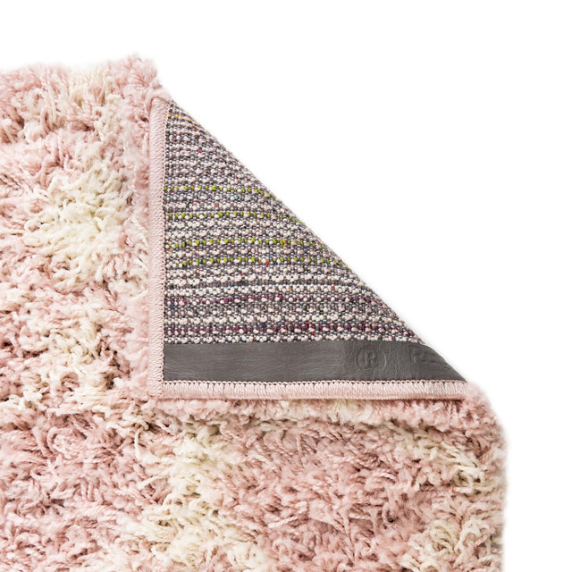 Light Pink 6' x 9' Moroccan Trellis Shag Rectangle Rug
