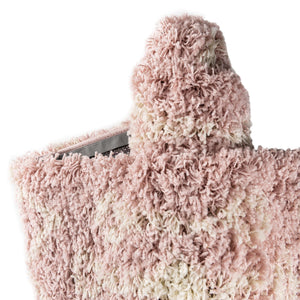 Light Pink 5' 3 x 8' Moroccan Trellis Shag Rectangle Area Rug Thick Soft Touch Fluffy & Plush Shaggy Pile
