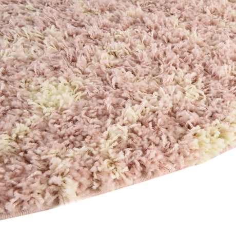 Light Pink 5' 3 x 8' Moroccan Trellis Shag Oval Area Rug Thick Soft Touch Fluffy & Plush Shaggy Pile 100% Polypropylene Geometric Traditional Carpet for Sale at Rug Engine