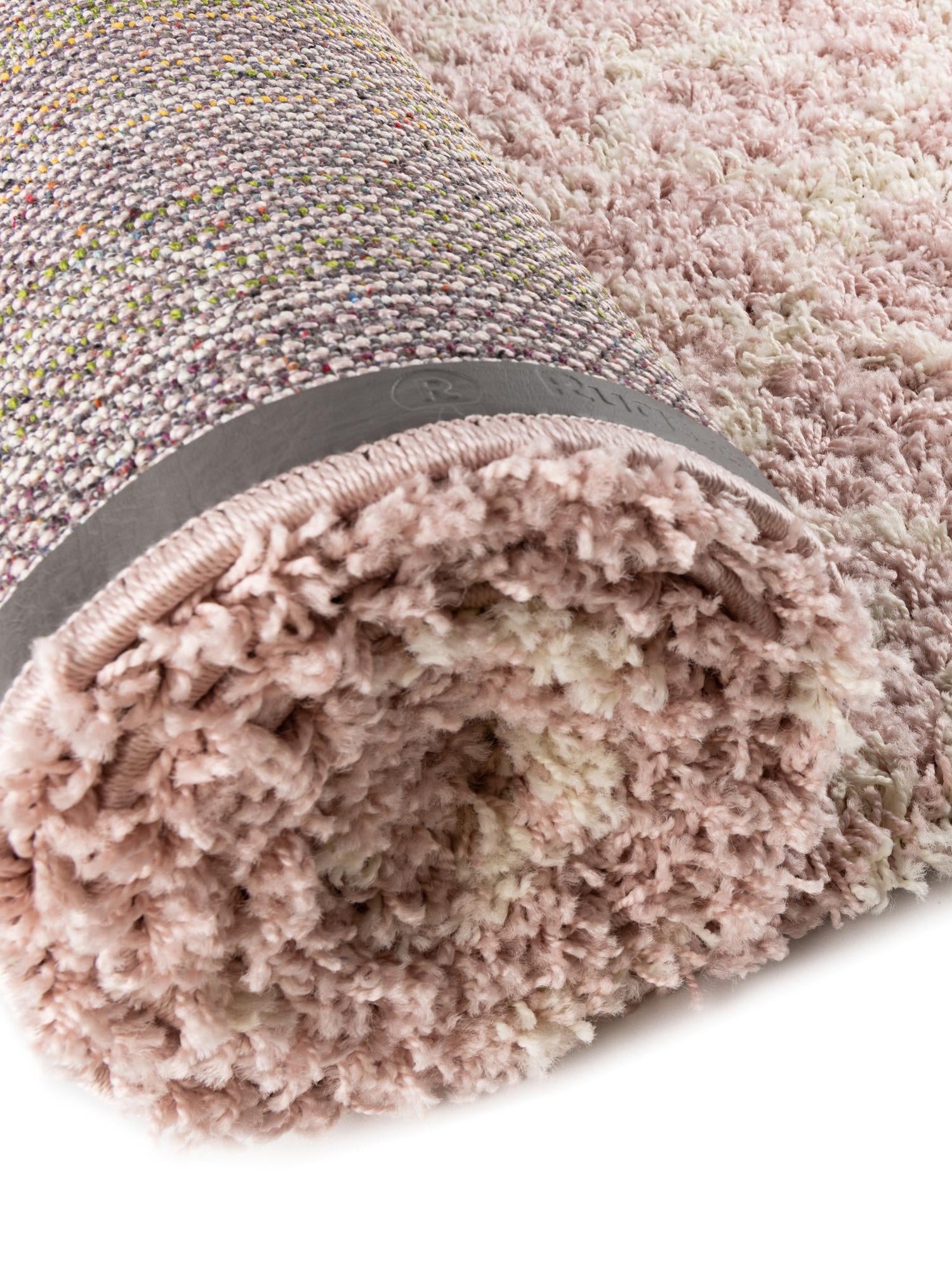 Light Pink 7' 10 x 10' Moroccan Trellis Shag Oval Area Rug Thick Soft Touch Fluffy & Plush Shaggy Pile 100% Polypropylene Geometric Traditional Carpet for Sale at Rug Engine