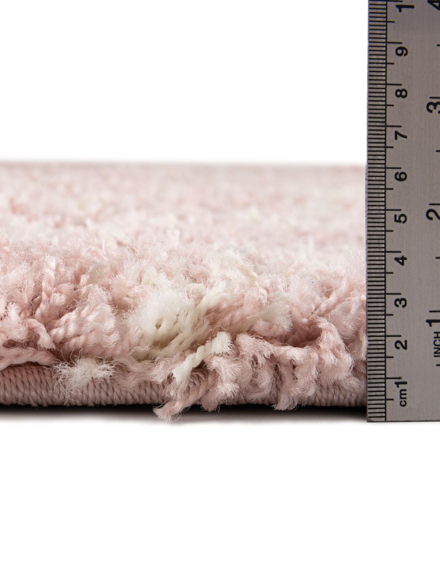 Light Pink 3' 1 x 3' 1 Moroccan Trellis Shag Square Area Rug Thick Soft Touch Fluffy & Plush Shaggy Pile 100% Polypropylene Geometric Traditional Carpet for Sale at Rug Engine