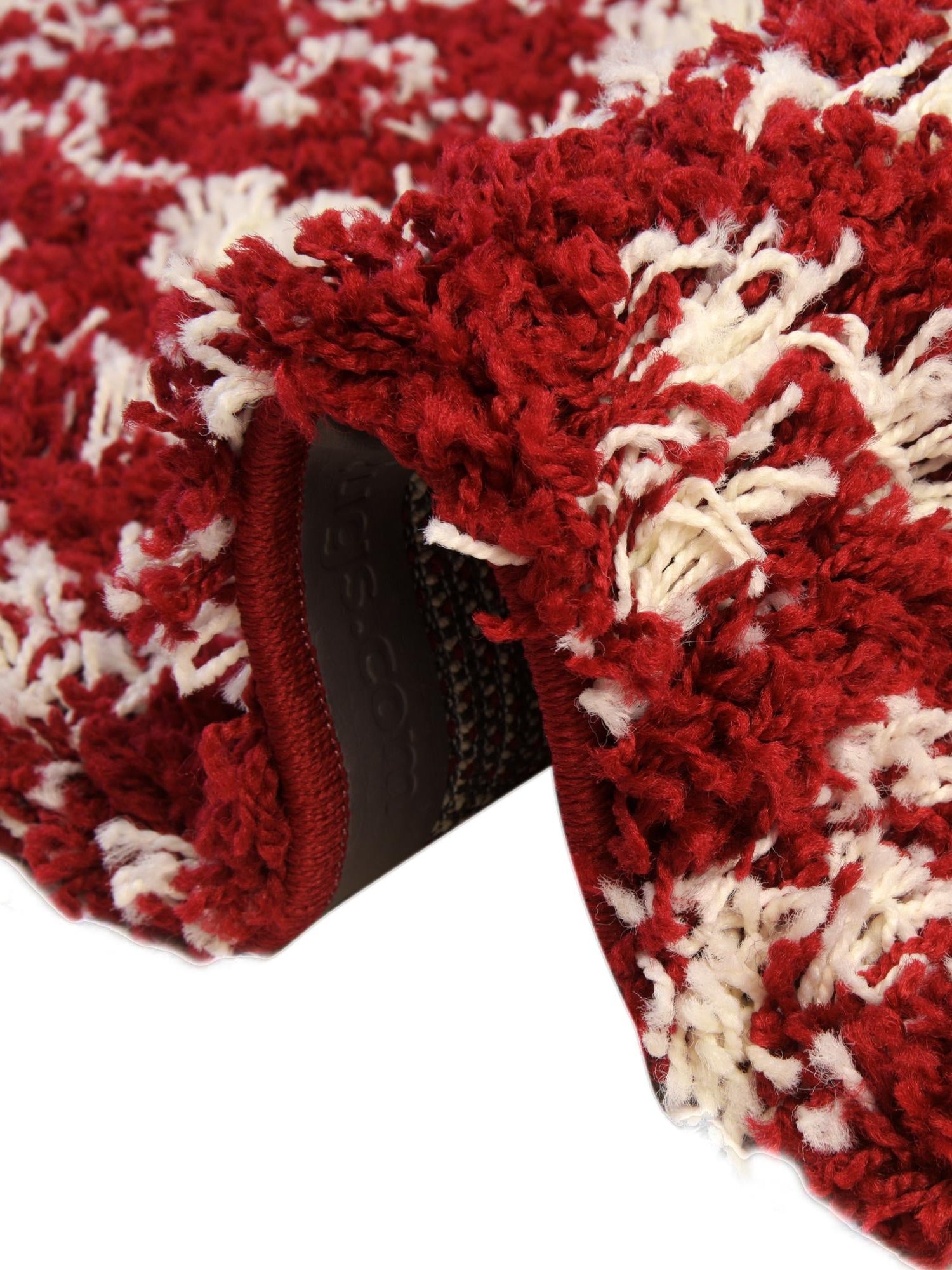 Burgundy Red 7' 10 x 10' Moroccan Trellis Shag Oval Area Rug Thick Soft Touch Fluffy & Plush Shaggy Pile 100% Polypropylene Geometric Traditional Carpet for Sale at Rug Engine