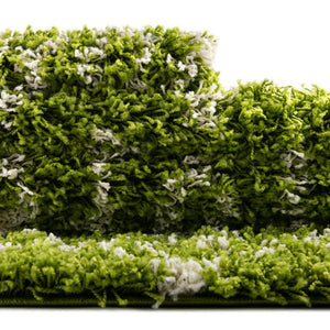 Green 10' x 13' 1 Moroccan Trellis Shag Rectangle Area Rug Thick Soft Touch Fluffy & Plush Shaggy Pile