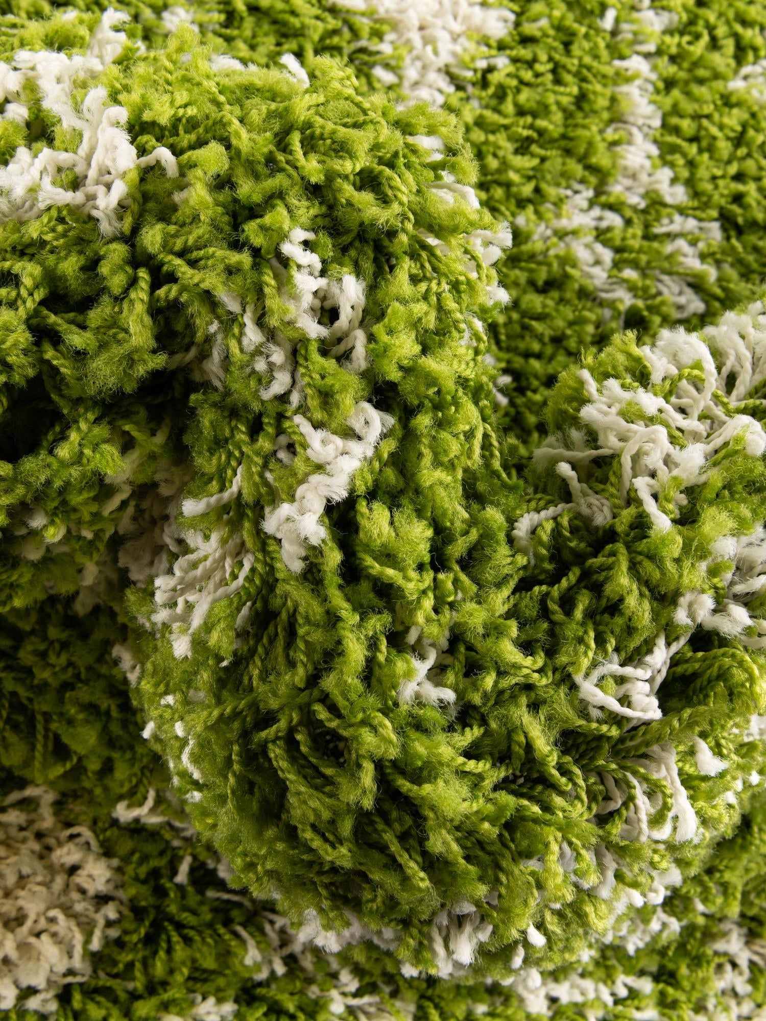 Green 10' x 10' Moroccan Trellis Shag Square Area Rug Thick Soft Touch Fluffy & Plush Shaggy Pile 100% Polypropylene Geometric Traditional Carpet for Sale at Rug Engine