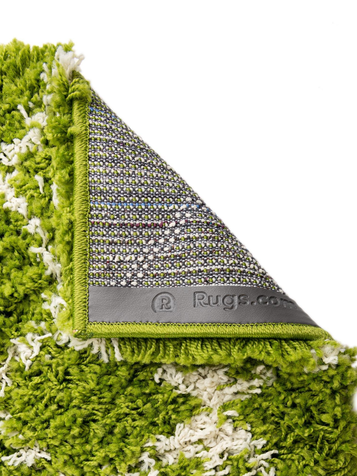 Green 10' x 10' Moroccan Trellis Shag Square Area Rug Thick Soft Touch Fluffy & Plush Shaggy Pile 100% Polypropylene Geometric Traditional Carpet for Sale at Rug Engine