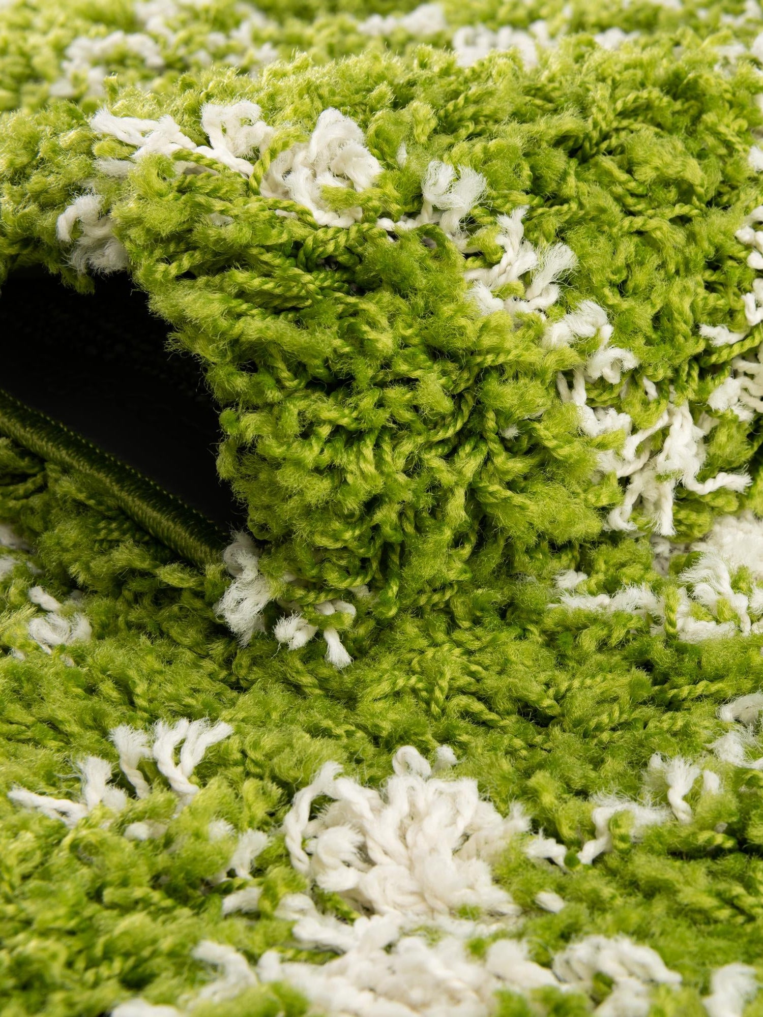 Green 2' x 7' 1 Moroccan Trellis Shag Runner Area Rug Thick Soft Touch Fluffy & Plush Shaggy Pile 100% Polypropylene Geometric Traditional Carpet for Sale at Rug Engine