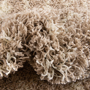 Light Brown 4' x 6' Moroccan Trellis Shag Rectangle Rug