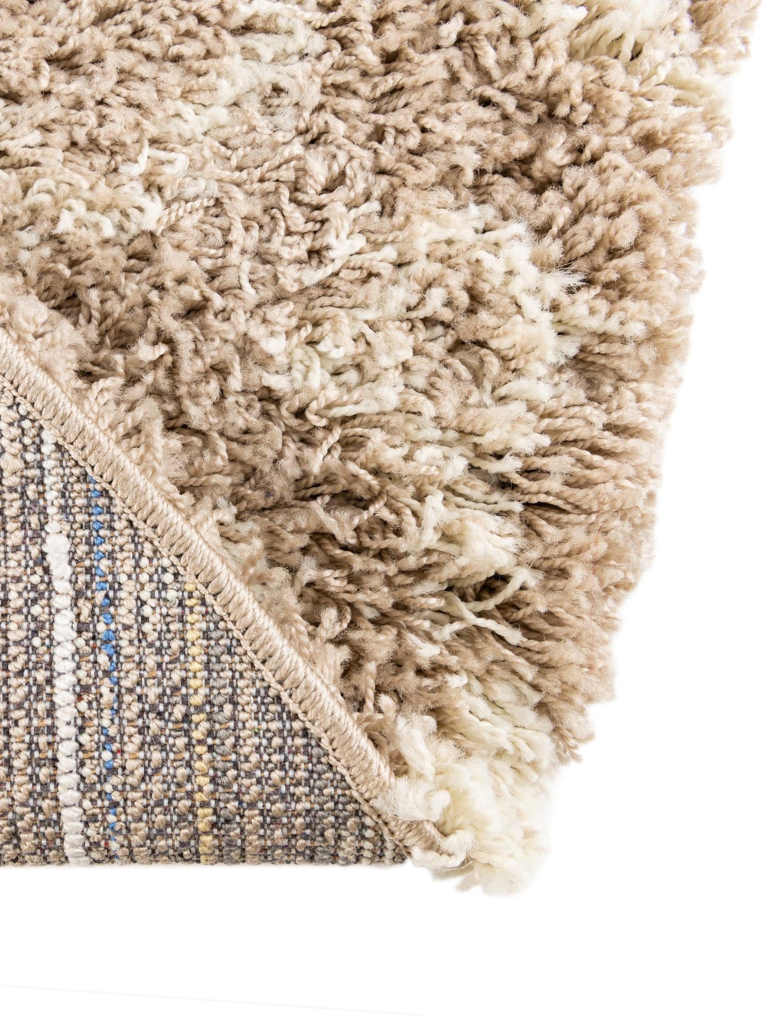 Light Brown 10' x 10' Moroccan Trellis Shag Round Area Rug Thick Soft Touch Fluffy & Plush Shaggy Pile 100% Polypropylene Geometric Traditional Carpet for Sale at Rug Engine