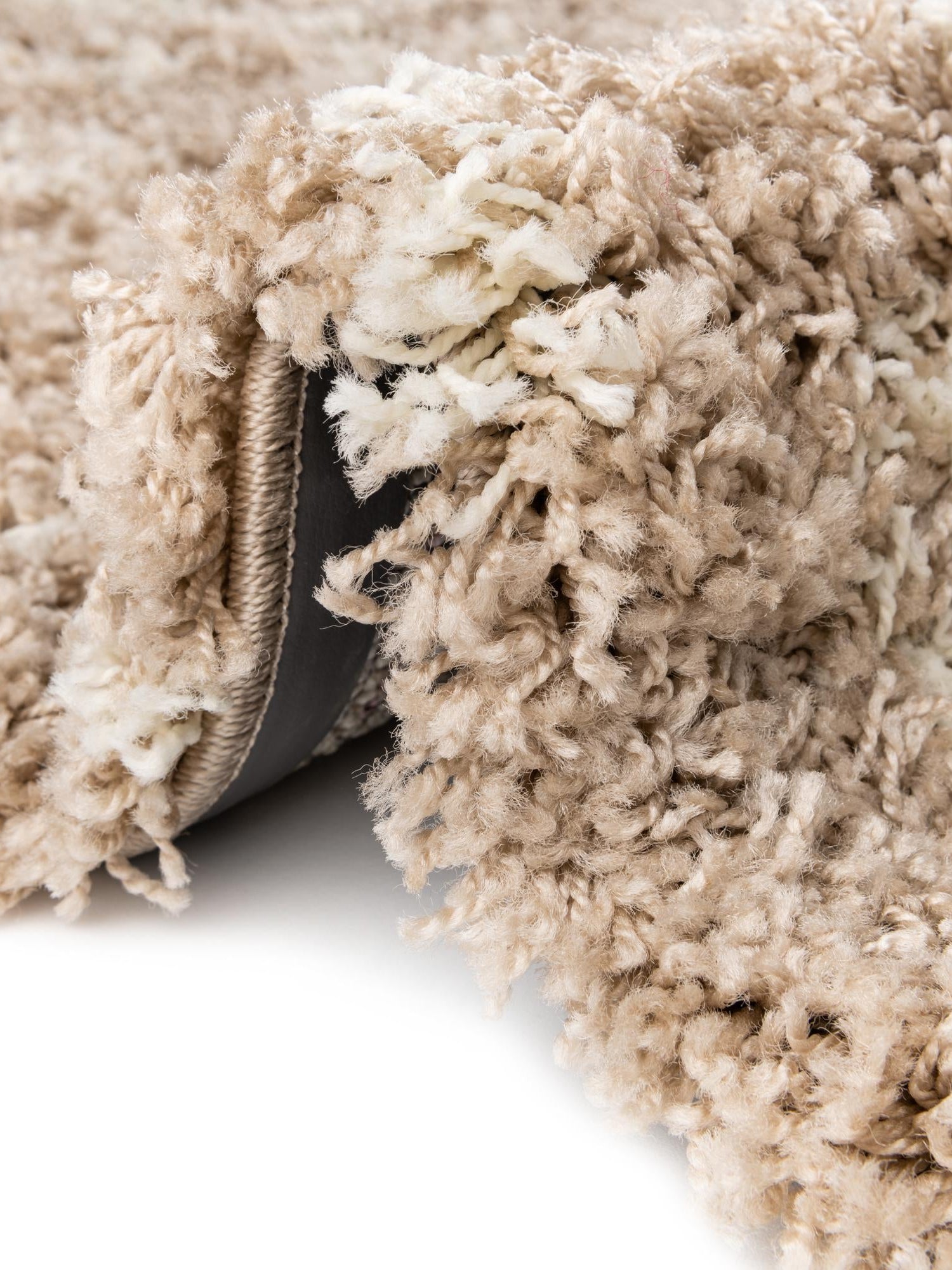 Light Brown 6' 1 x 6' 1 Moroccan Trellis Shag Round Area Rug Thick Soft Touch Fluffy & Plush Shaggy Pile 100% Polypropylene Geometric Traditional Carpet for Sale at Rug Engine