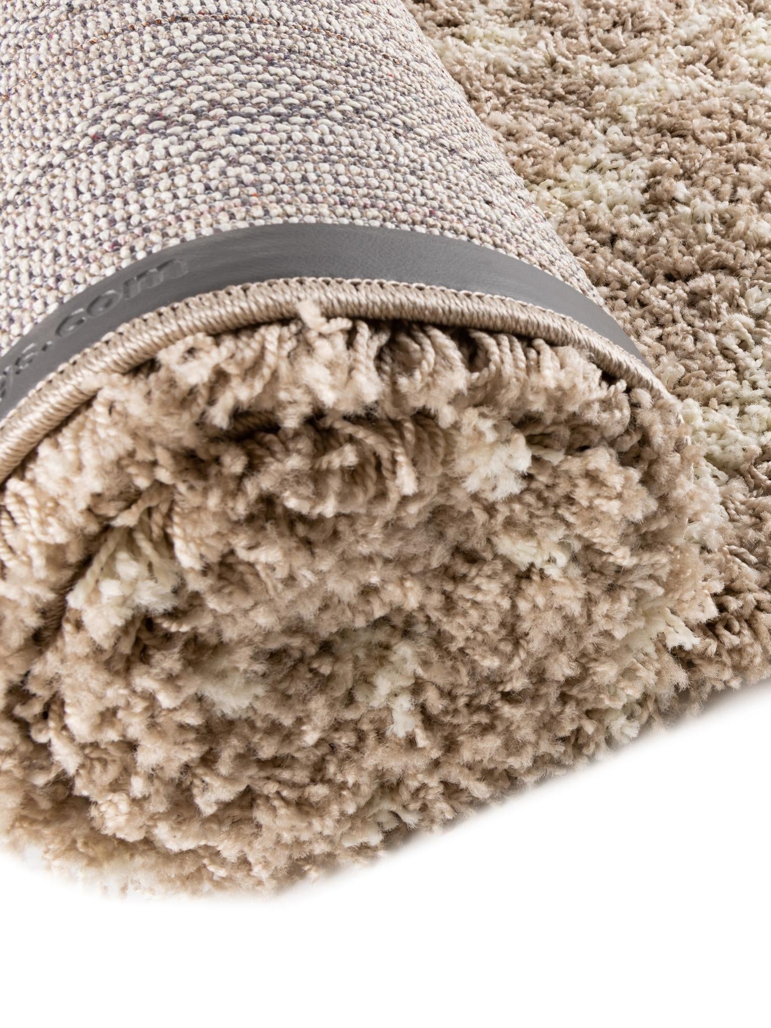 Light Brown 6' 1 x 6' 1 Moroccan Trellis Shag Round Area Rug Thick Soft Touch Fluffy & Plush Shaggy Pile 100% Polypropylene Geometric Traditional Carpet for Sale at Rug Engine