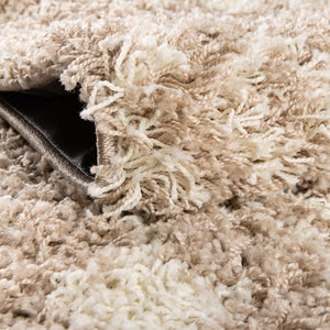 Light Brown 2' x 7' Moroccan Trellis Shag Runner Rug
