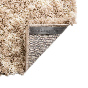 Light Brown 2' x 7' Moroccan Trellis Shag Runner Rug