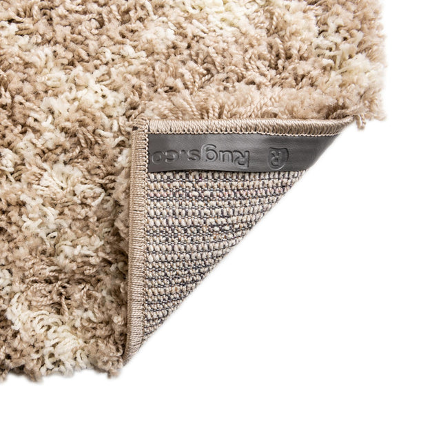 Light Brown 2' x 7' Moroccan Trellis Shag Runner Rug