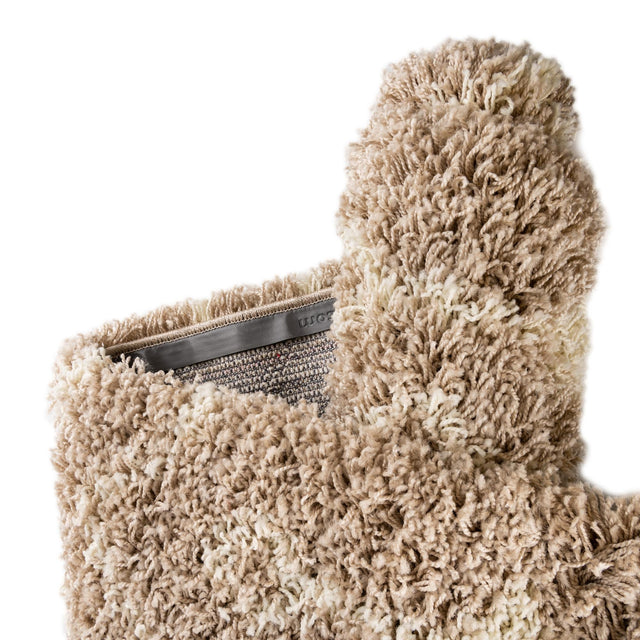 Light Brown 3' 3 x 16' 5 Moroccan Trellis Shag Runner Area Rug Thick Soft Touch Fluffy & Plush Shaggy Pile