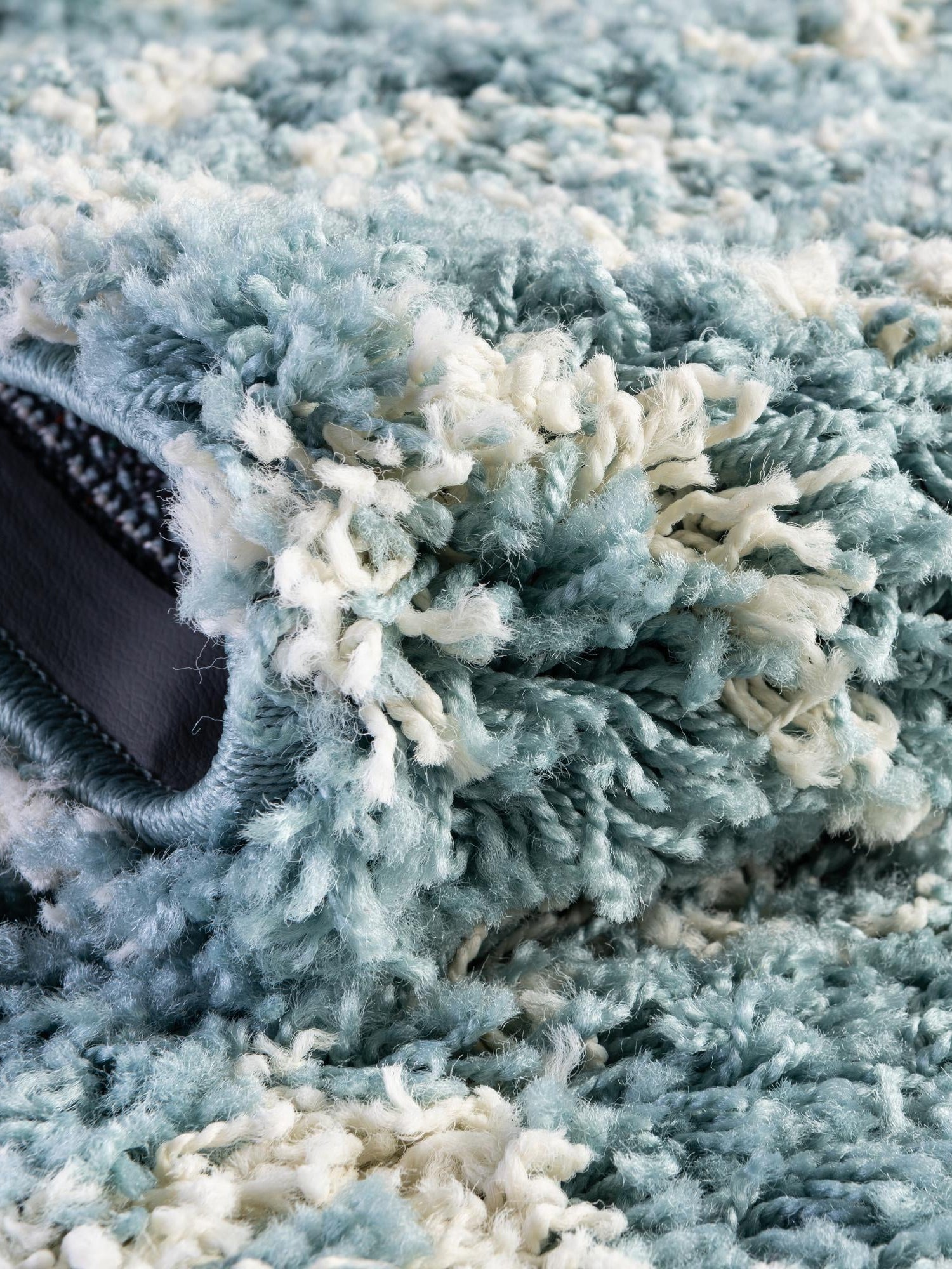 Light Blue 4' 1 x 6' 1 Moroccan Trellis Shag Oval Area Rug Thick Soft Touch Fluffy & Plush Shaggy Pile 100% Polypropylene Geometric Traditional Carpet for Sale at Rug Engine