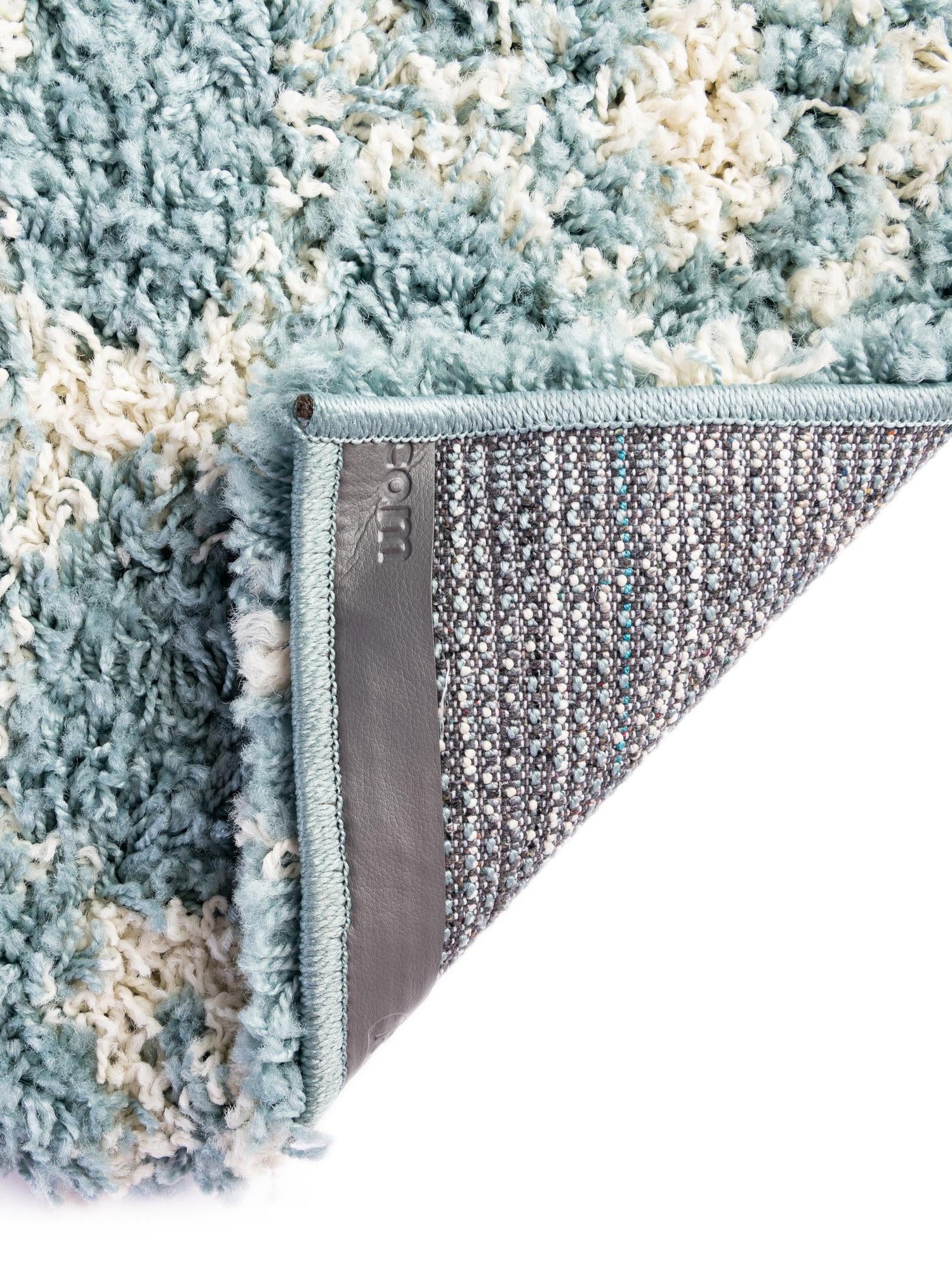 Light Blue 6' 1 x 6' 1 Moroccan Trellis Shag Square Area Rug Thick Soft Touch Fluffy & Plush Shaggy Pile 100% Polypropylene Geometric Traditional Carpet for Sale at Rug Engine