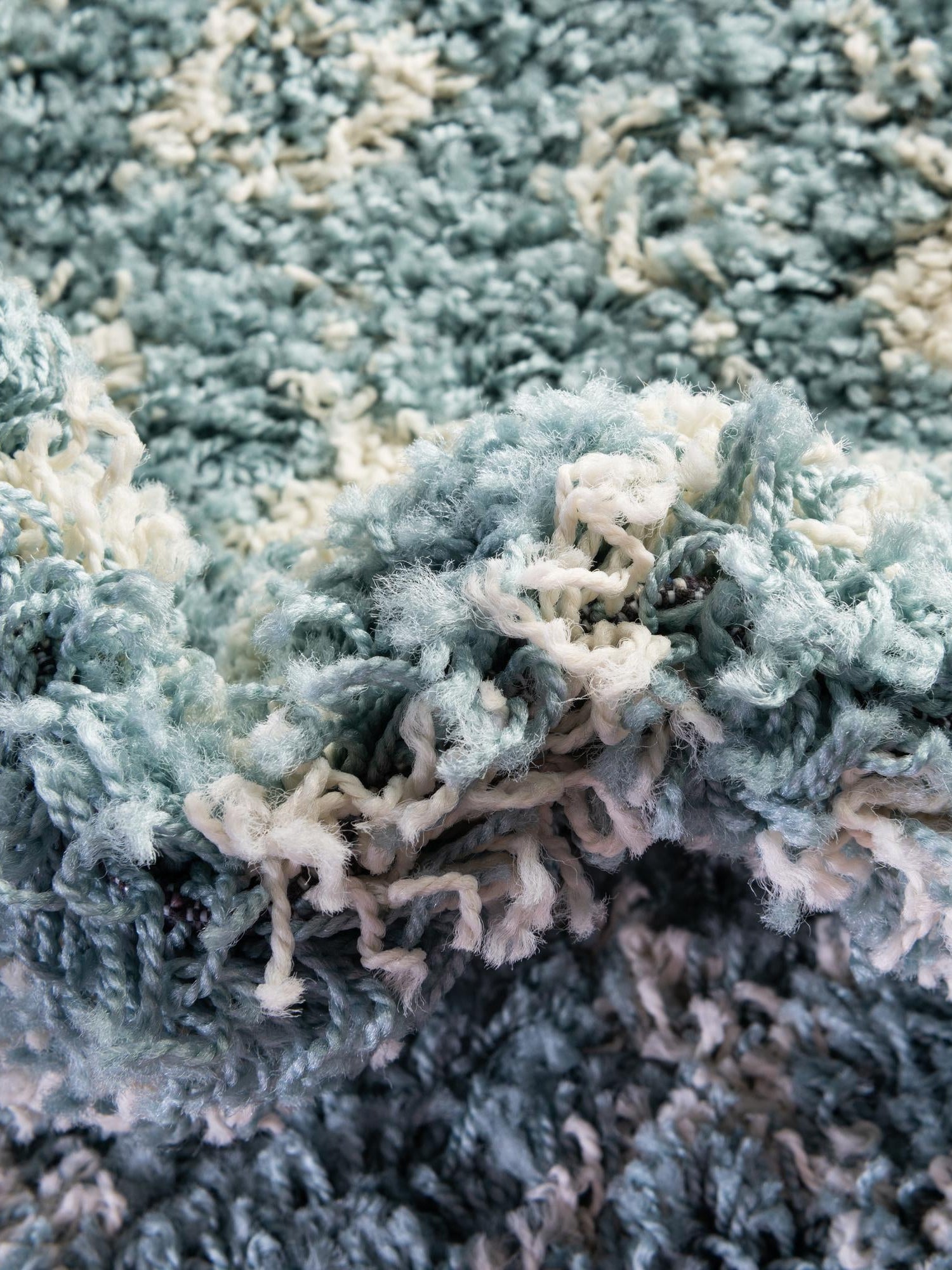 Light Blue 2' 7 x 12' Moroccan Trellis Shag Runner Area Rug Thick Soft Touch Fluffy & Plush Shaggy Pile 100% Polypropylene Geometric Traditional Carpet for Sale at Rug Engine