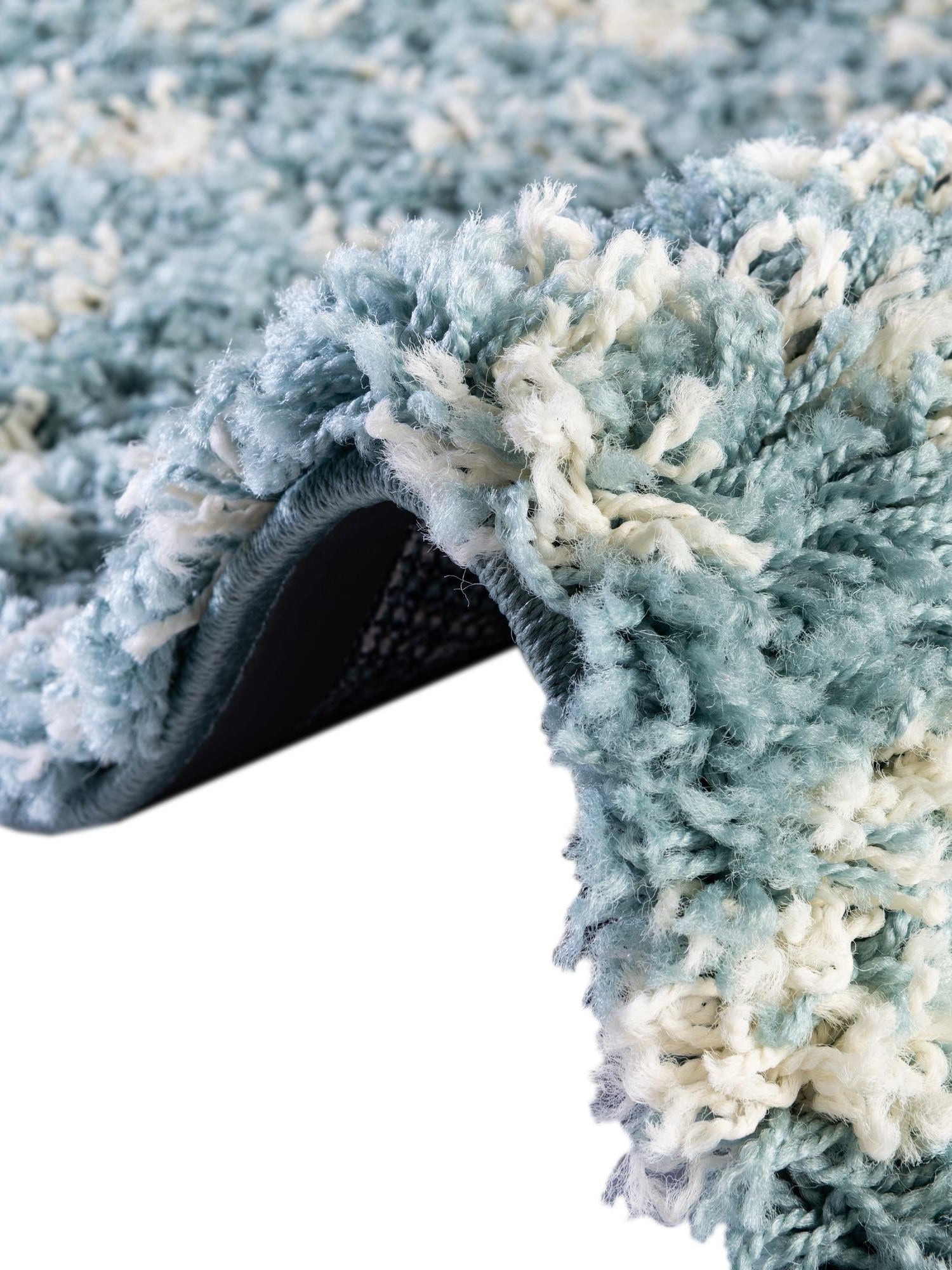 Light Blue 2' x 7' 1 Moroccan Trellis Shag Runner Area Rug Thick Soft Touch Fluffy & Plush Shaggy Pile 100% Polypropylene Geometric Traditional Carpet for Sale at Rug Engine