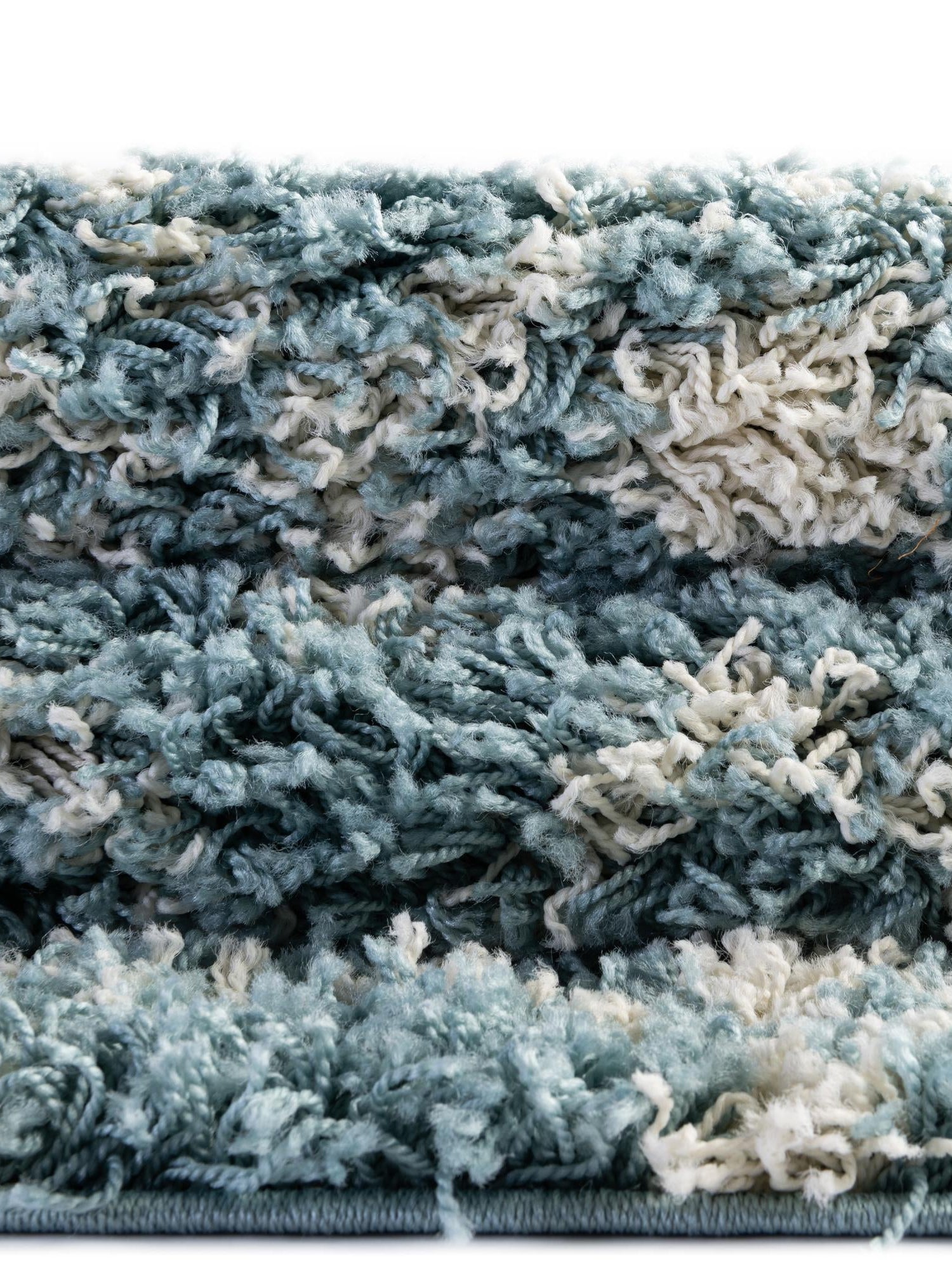 Light Blue 2' x 8' Moroccan Trellis Shag Runner Area Rug Thick Soft Touch Fluffy & Plush Shaggy Pile 100% Polypropylene Geometric Traditional Carpet for Sale at Rug Engine
