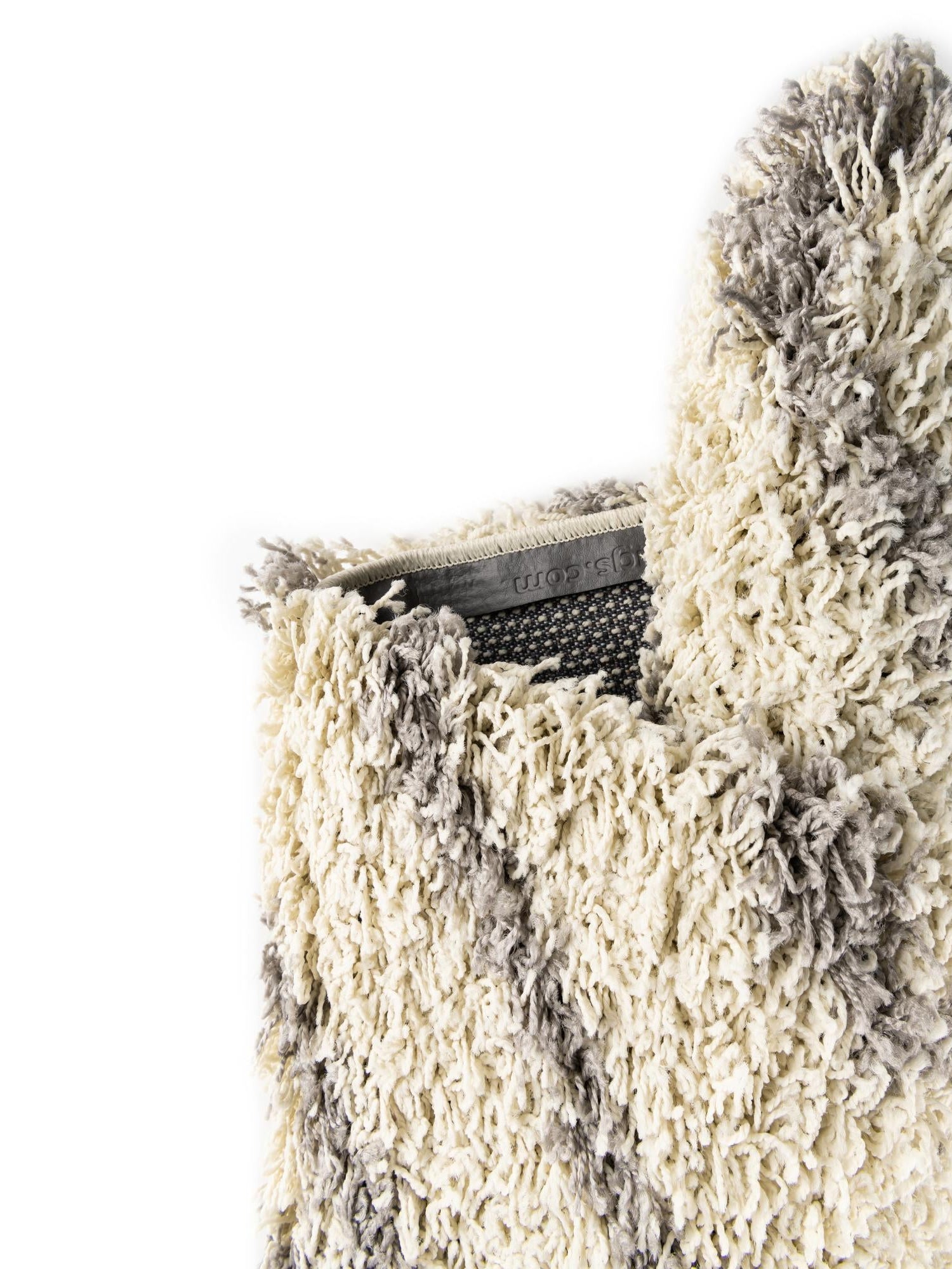 Ivory 3' 3 x 16' 5 Trellis Shag Runner Area Rug Thick Soft Touch Fluffy & Plush Shaggy Pile Geometric Modern Unique Carpet for Home Interior Design for Sale at Rug Engine